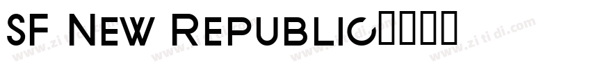 SF New Republic字体转换